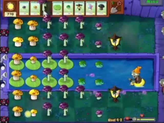 Plantas contra zombies - nivel 4-2