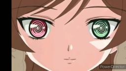 look at my eyes hypnotized anime girl