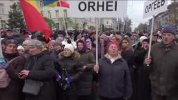 After the government of Moldova resigned. People have taken to the streets and are chasing Sanda