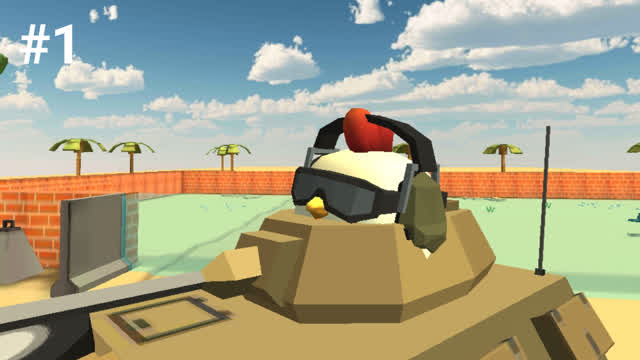 Chicken Gun: Riding on Tank