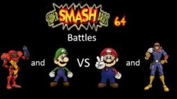 Super Smash Bros 64 Battles #78: Samus and Luigi vs Mario and Captain Falcon