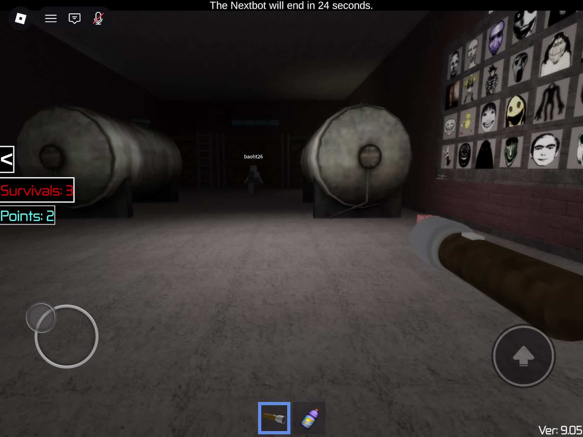 getting chased by a head (sorry for video being squashed idk why that happened)