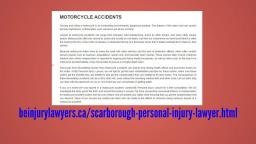 Personal Injury Lawyer In Scarborough - BE Personal Injury Lawyer 416-477-6844