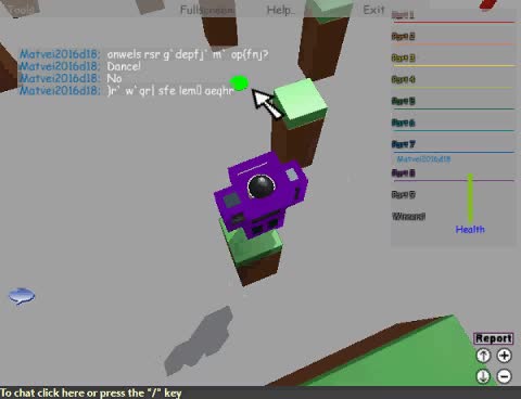 Playing an obby in Roblox Playing an obby in Roblox