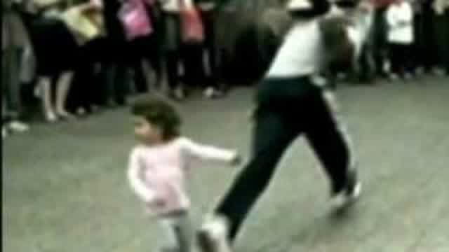 Breakdancer kicks a baby