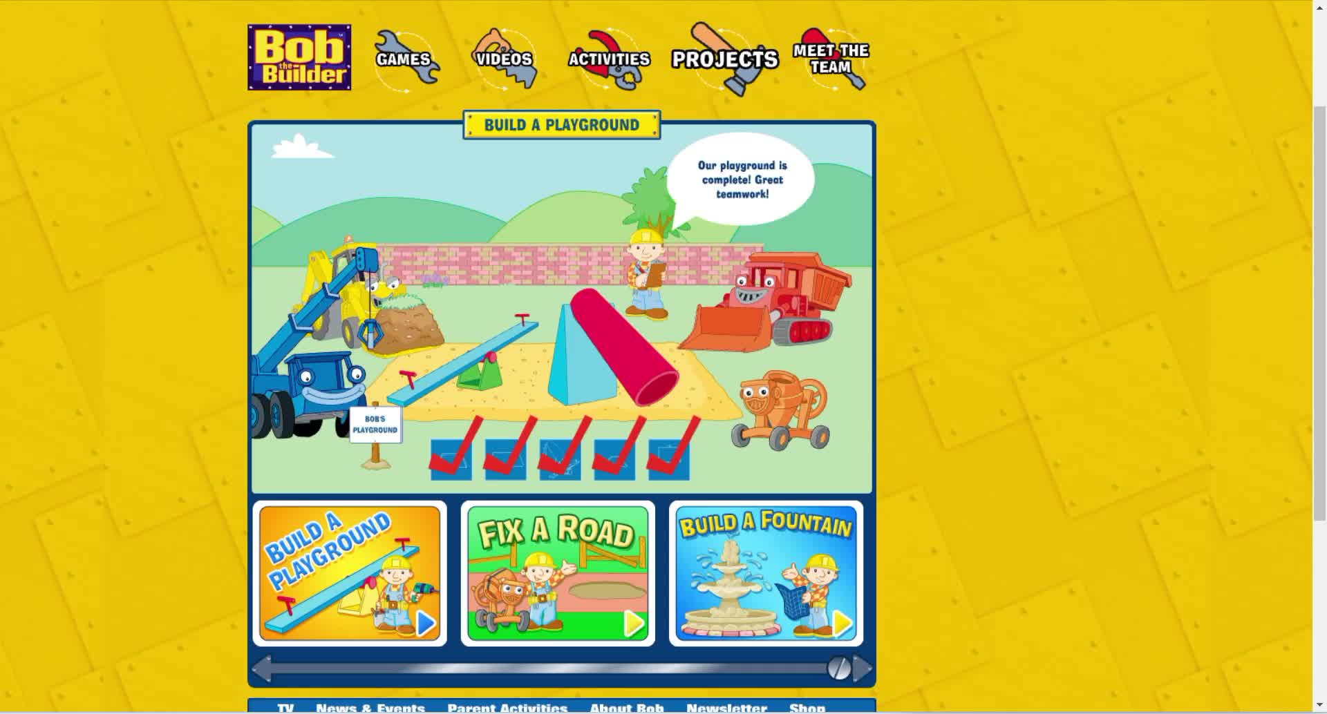 Bob The Builder Website US