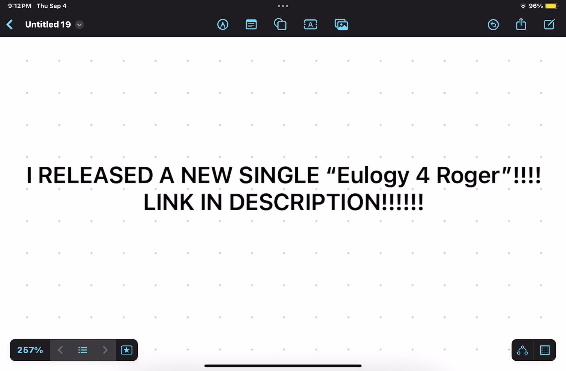I RELEASED A NEW SINGLE