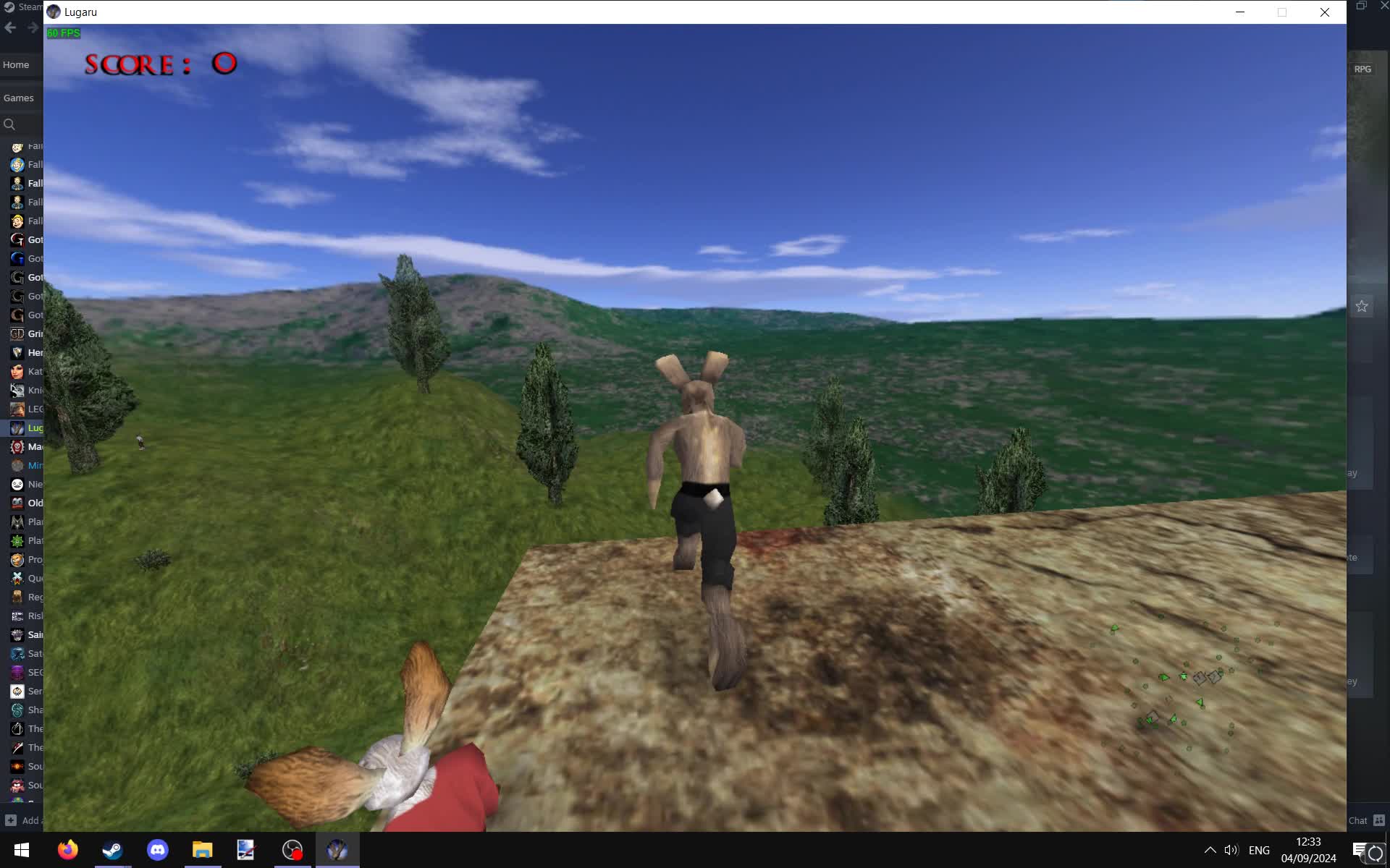 Lugaru's physics being silly