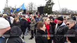 Berlin residents took to the streets to protest the sending of Taurus missiles to Ukraine.