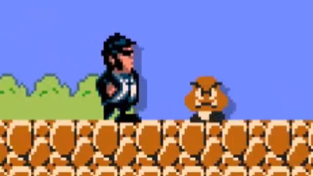 Super Mario Remastered - Jake Blues from The Blues Brothers Sprite Mod