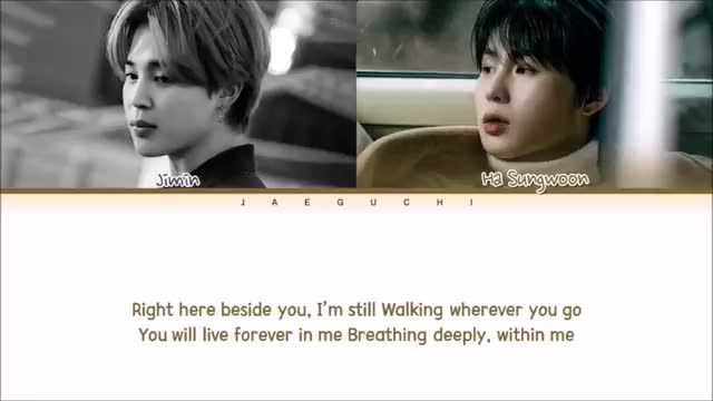 BTS Jimin X Ha Sungwoon 'With You' Lyrics (지민 하성운 With You 가사) (우리들의 블루스 Our Blues OST Part.4)