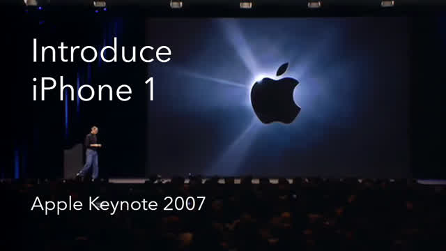 iPhone 1 - Steve Jobs MacWorld keynote in 2007