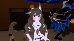VRChat - Chips ASMR with Anime Fox Girl in Public Restroom