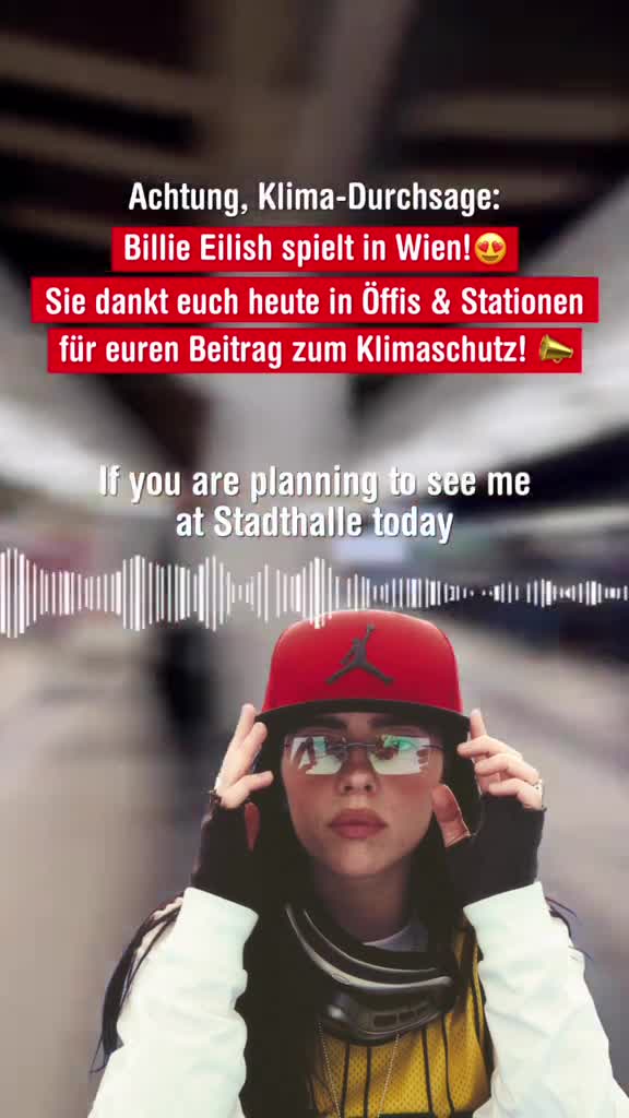 Billie Eilish Ansage - Wiener Linien. -