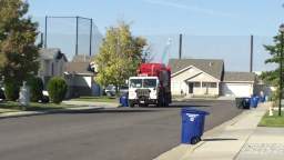 3 garbage trucks - Recorded on October 11, 2022