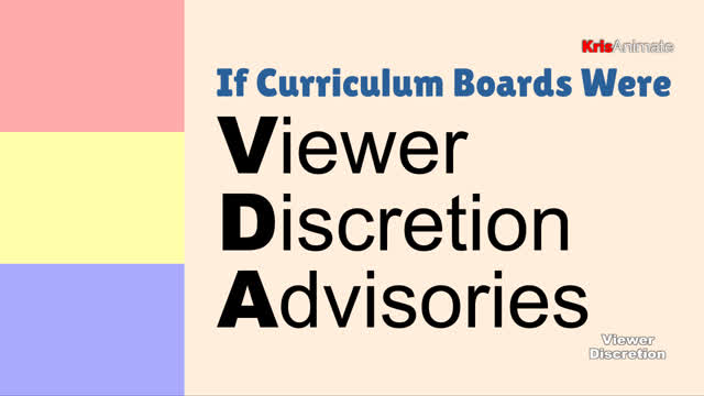 [SATIRE] If Curriculum Boards Were Viewer Discretion Advisories