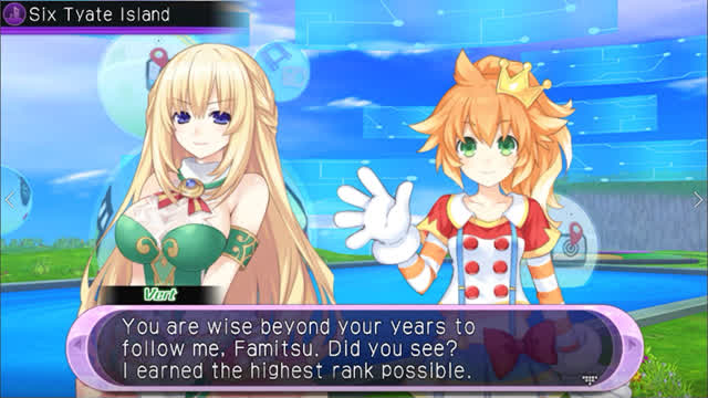 Hyperdimension Neptunia U Action Unleashed - Ch.3 Quest Cutscene - Vert And Famitsu Only