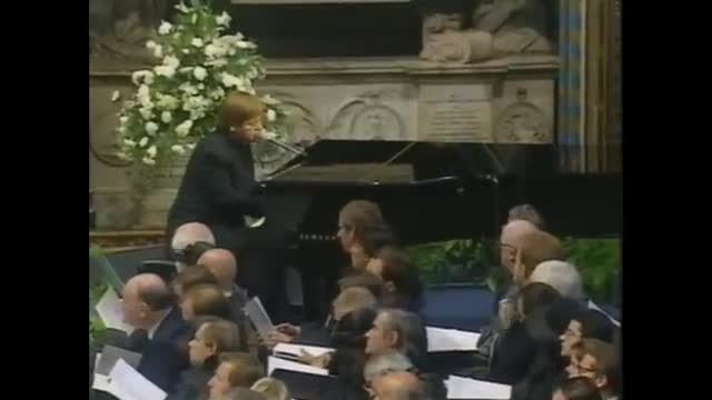 Elton John - Candle in the Wind_Goodbye England's Rose - Princess Diana's Funeral 1997 - EltonStuff 