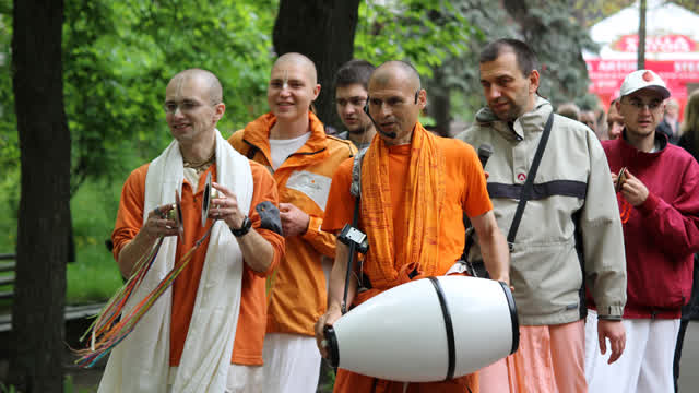 Krishnaites in Moscow.