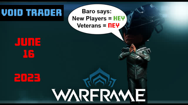 Warframe Voidtrader 16 June 2023