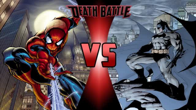 Batman vs Spider Man with healthbars DEATH BATTLE