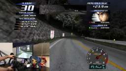 Initial D Arcade stage version 3 VS Takumi Flycast wheel test