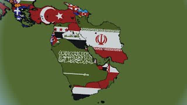 Minecraft World Flag Map - Part 4 - The Middle East