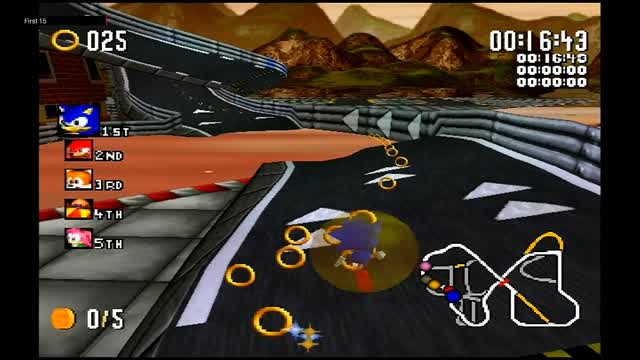 The First 15 Minutes of Sonic Gems Collection: Sonic R (GameCube)