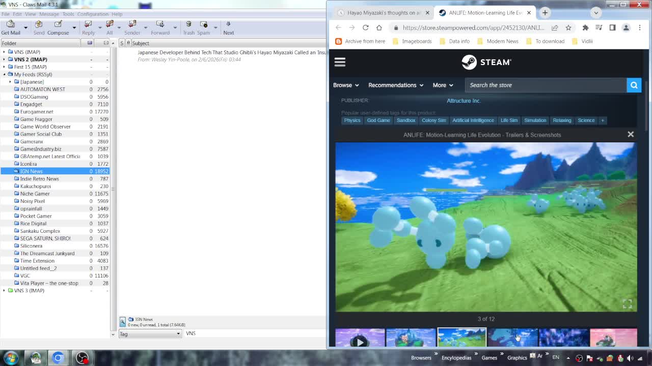 VNS: Just The News – Keep Your Video Games Out Of My Politics (February 11, 2026)