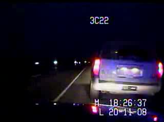 Meteorite caught on police dashcam footage