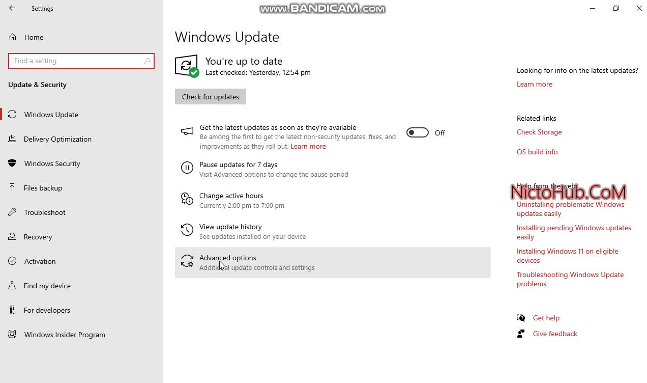 How to change Window 10 MacBook Pro Password and off auto updates