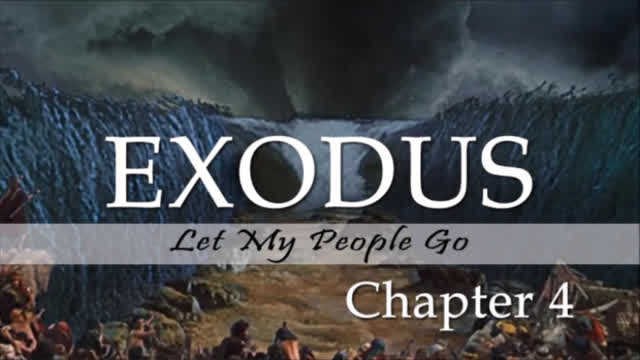 Exodus Chapter 4. Moses and Aaron, chosen by God to save the Israelites from bondage. (SCRIPTURE)