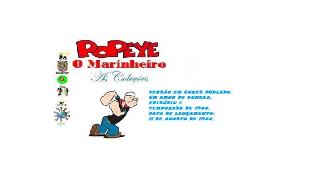 POPEYE O MARINHEIRO _ UM AMOR DE BONECO DUBLADO RARO