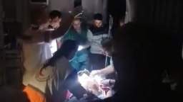 The Red Crescent released footage of an operation at the Quds Hospital in Gaza during a power outage