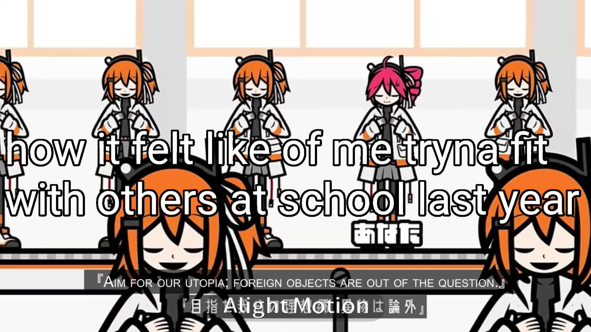 dude im happy theres less peer pressure in my grade now