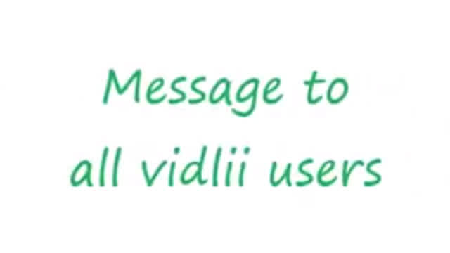 Message to all Vidlii users
