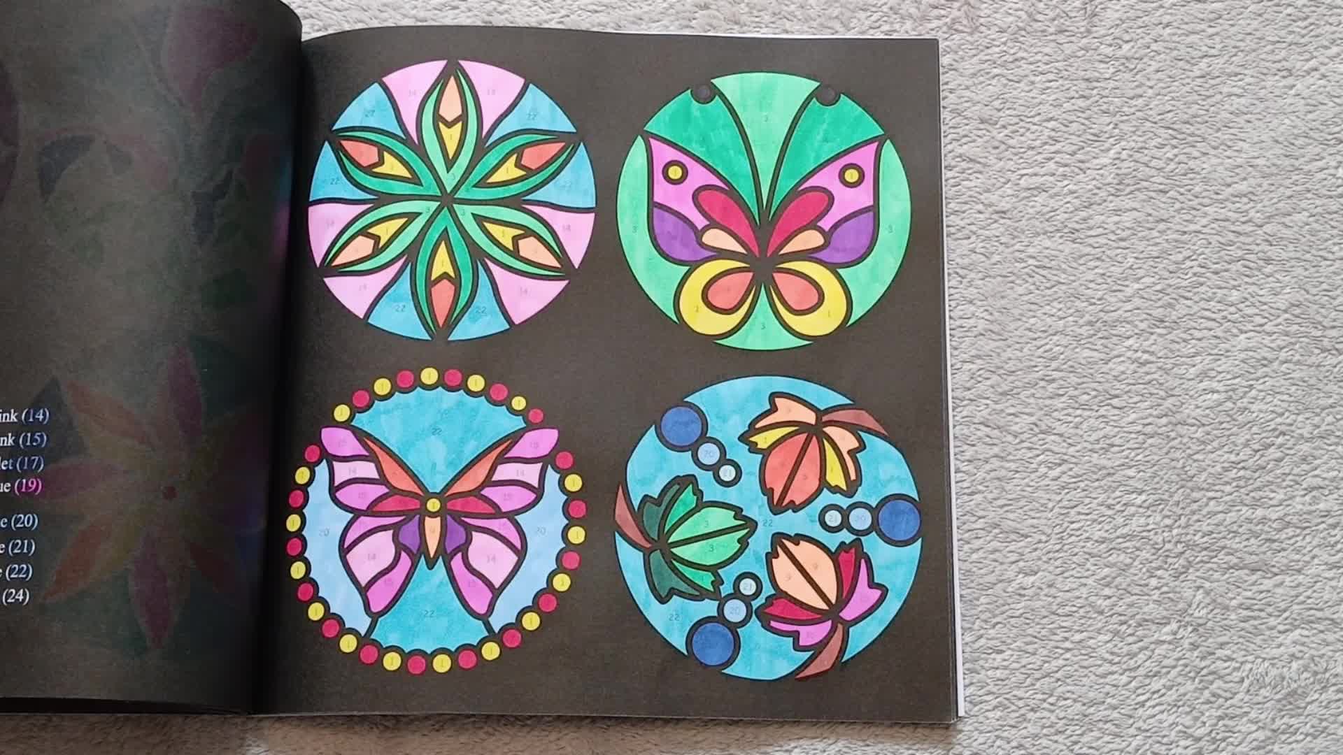 Completed Colouring Book Flipthrough Quattro by Ajay Quinnell