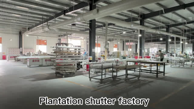 what does it feels like to A busy plantation shutter factory