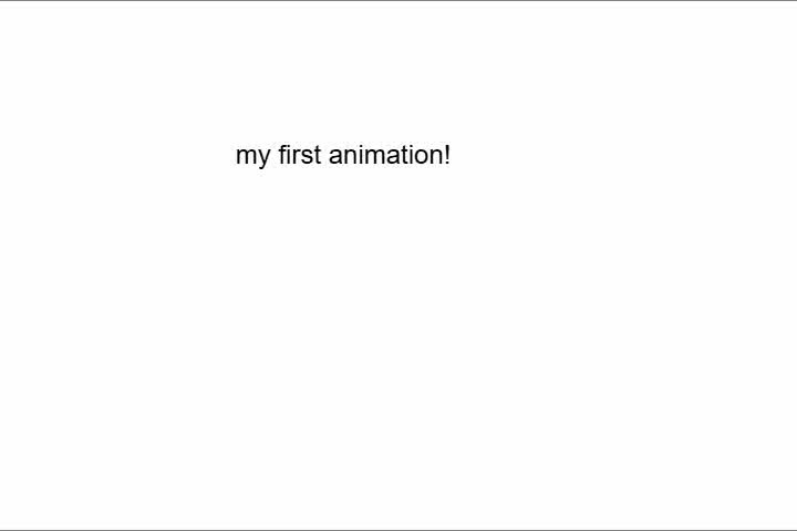 My First Animation [first video]