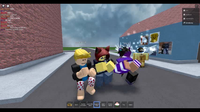 REALLY GOOD SYNC WHILE DANCING GAMGAMSTYLE IN ROBLOX!