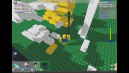 destroying things in roblox :D