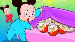 Baby Mickey Mouse - Dragon Kinder Surprise Egg - Cartoons for Kids - Part 4